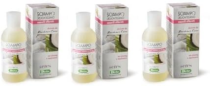 Derbe – Shampoo and Coconut Sugar sfibrati 3 Packs x 200 ml Shampoo Ginseng and capelvenere for Damaged Hair