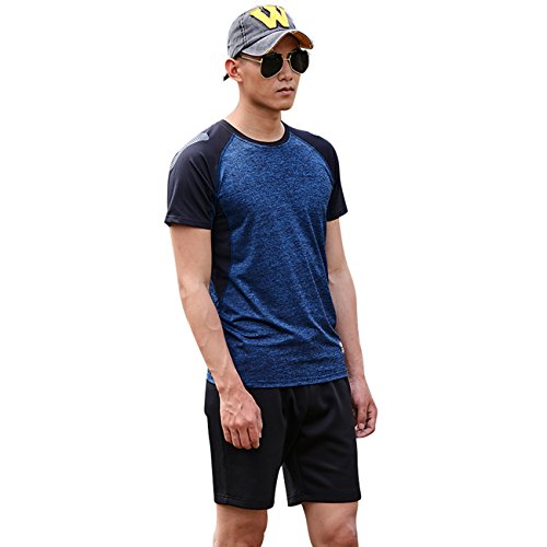 Quick Dry Atmungsaktiv Fahrrad Sportshirt Herren Kurzarm Ärmel Sommer Outdoor Fitness Funktionsshirt - 4