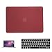Produktbild i-Buy 3in1 Kit Matte Hard Shell Case + Keyboard Cover + Screen Protector for Apple Macbook 12 inch with Retina Display (Model A1534) - Rotwein
