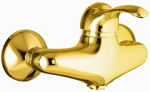 Shower Mixer Tap Fitting Single-Lever Mixer Tap 24 Carat Gold Plated