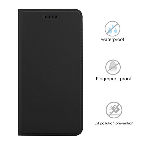 Huawei Nova 2 HÃ¼lle KuGi Huawei Nova 2 Flip Bookstyle Kompletter Schutz Mit Magnetverschluss und Standfunktion Tasche Etui Cover Case SchutzhÃ¼lle fÃ¼r Huawei Nova 2 Smartphone (Schwarz)