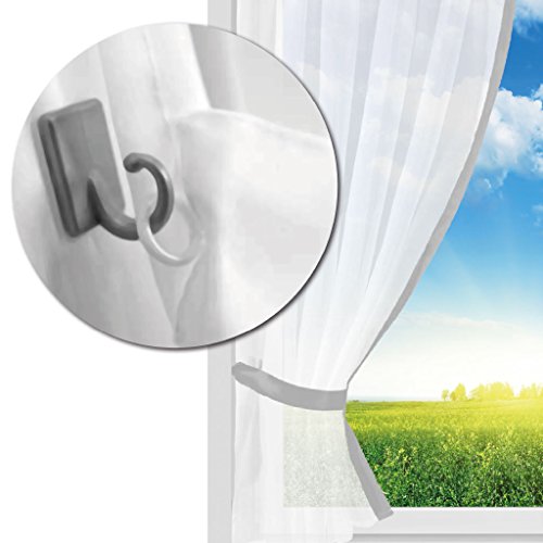 Gardinenset Schlaufenschals Serie: Skyline beige – bronze 140 x 120cm - 4