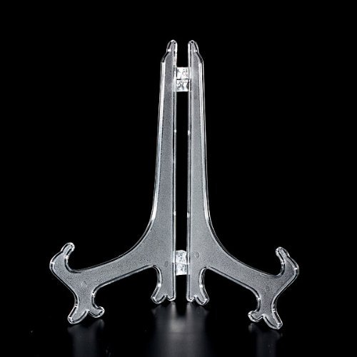 Well-Goal Clear3"5"7"9" Display Easel Stand Plate Bowl Picture Frame Photo Pedestal Holder