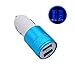 Produktbild Ouneed® Auto Ladegerät , Neue 2-Port USB Universal Auto Ladegerät für iPhone6 / 6s / 7 iPod / Ipad Samsung (Himmelblau)