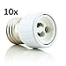 Produktbild Saxonia. 10x E27 auf GU10 Lampensockel Adapter, 10er-Set
