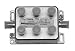 Produktbild Preisner AZ617 F F 6 x F Silver Cable Interface/Gender Adapter – Cable Interface/Gender Adapter (F, 6 x F, Silver, Metal, 95 mm, 55 mm)