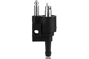 KIMISS Fuel Tank Adapter Boat Fuel Line Connector Outboard Fuel Tank Male 1/4 Inch Fuel Tank Male Pipe Fitting Joint Fit for Outboard Motor Black