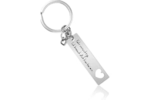 BluVast Schlüsselanhänger Auto,Drive Safe Schlüsselanhänger - Fahr Vorsichtig, Ich brauch Dich Hier bei Mir -Personalisierte Kreative Schlüsselring Geschenk für Vater, Ehemann, Freund