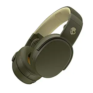 Skullcandy Crusher Wireless Over-Ear Headphone with Mic (Moss/Olive/Yellow)