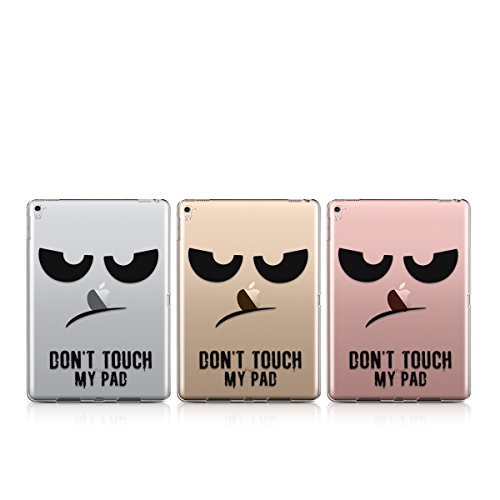 kwmobile Hülle für Apple iPad Pro 9,7″ – Case Handy Schutzhülle TPU Silikon für Tablet – Backcover Cover klar Schwarz Transparent - 8