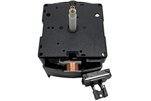 DANS CLOCK SHOP Mecanismo de movimiento de cuarzo alemán UTS Euroshaft (eje de 26 mm, apto para esfera de reloj de 16 a 18 mm de grosor).