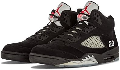 Jordan Air V Retro, Black/Silver Uk Size: 10