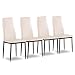 Produktbild SVITA 4er Set Esszimmerstuhl Küchenstühle Polsterstuhl Stuhlgruppe (Beige)