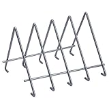 Sauvic 03265 - Soporte Estándar Para 4 Piezas Plastificado gris, color gris, 24 x 19,5 x 17 cm