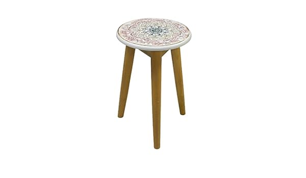 Elbmobel Beistelltisch Couchtisch Paisley Mehrfarbig Weiss Braun Rund Tisch Aus Holz Im Shabby Chic Look Vintage Durchmesser O 50cm Sidra Hospital