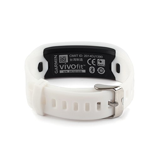Fit-Power Ersatzarmband, Silikon, für Garmin Vivofit, mit Metallverschluss, ohne Tracker, nur Ersatzarmband - 3