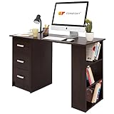 Gran Capacidad de Almacenaje, Tres Cajones y Tres Estantes. En Estantes, puede colocar la impresora, libros, altavoces etc.