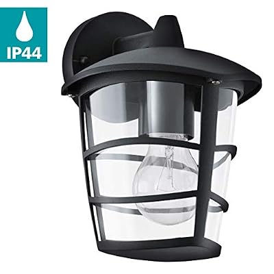 Eglo 93098 Lanterne, aluminium, E27, noir