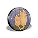 Produktbild ErwangGo Tire Cover Wheel Covers,Cat and Dog Friends Sitting On A Hill Enjoying Starry Night Cartoon Illustration,for SUV Truck Camper Travel Trailer Accessories(14,15,16,17 Inch) 17
