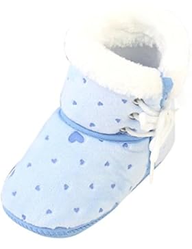 Babyschuhe Longra Baby Kleinkind neugeborenes Herz Print Stiefel Prewalker Lauflernschuhe Krippeschuhe warme weiche...