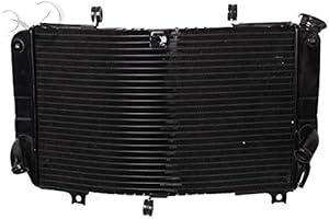 XMT-MOTOR Moto Radiateur de refroidissement Noir pour GSX-R600 GSX-R750 2001 2002 2003 K1 K2