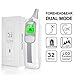 Produktbild DONGBALA Infrarot Thermometer, Digitales Thermometer Stirn-Ohr-Doppelthermometer Mit Sprachanweisungen Fieberwarnung Für Babys Erwachsene Objekte Und Umgebung (Grau)
