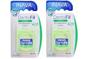 Inava fil dentaire Dentofil Fluor 35 mètres lot de 2