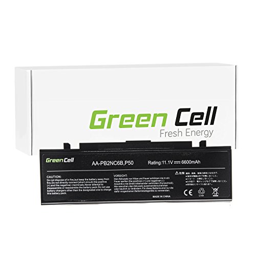 Green Cell® Extended Serie AA-PB2NC6B AA-PB2NX6W AA-PB4NC6B Laptop Akku für Samsung R60 R61 R70 R505 R509 R510 R560 R610 R700 R710 (9 Zellen 6600mAh 11.1V Schwarz)