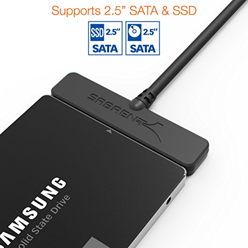 Sabrent USB 3.1 (Typ-A), um SSD / 2,5-Zoll-SATA-Festplatte Adapter [Optimiert für SSD, Unterstützt UASP SATA III] (EC-SS31) - 3