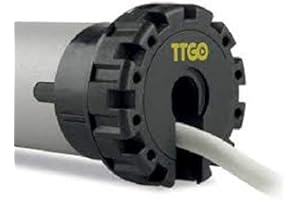 AWITALIA -Motore NICE 230V per tapparella professionale, con finecorsa meccanico Ø45 mm – Completo di staffa rettangolare, adattatore 60mm ottagonale e cavo, Nice TTGO.