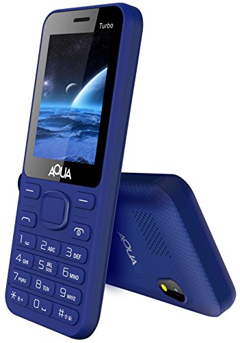 Aqua Turbo - 2.4 Inch Display Dual SIM Basic Keypad Mobile Phone with 2000 mAh Battery and Multi language support feature - Blue RS.1099 (35.00% Off) - Amazon