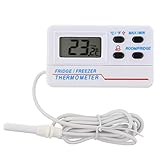 Función de alarma de advertencia, temperatura máxima y mínima y sonda de cable de 1,2 m.