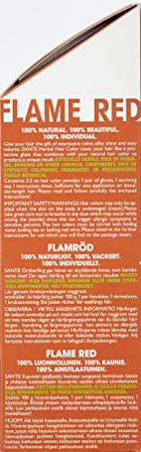 SANTE Naturkosmetik Pflanzen-Haarfarbe Pulver flammenrot (100 g) - 6