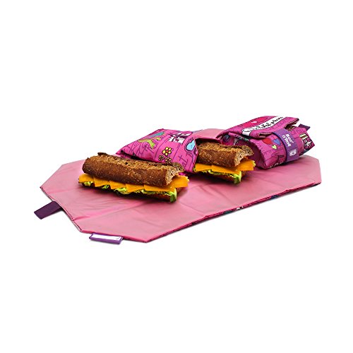 Roll'eat Boc'n'Roll, KIDS Princesas , Porta bocadillos reutilizable , bolsa merienda , funda bocadillo, Sin BPA, Rosa