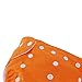 Baby 5 Pcs Diamer Inserts 5 Pcs Pocket Cloth Diapers Snaps Covers Cute Reusable Unisex Washable Baby Diaper Cover Cloth (Orange)