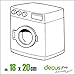 Produktbild Decus WASCHMASCHIENE XL 2545 // Sticker OEM JDM Style Aufkleber