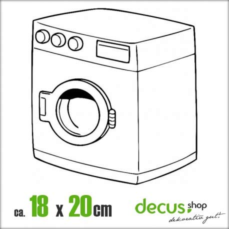 Preisvergleich Produktbild Decus WASCHMASCHIENE XL 2545 / / Sticker OEM JDM Style Aufkleber