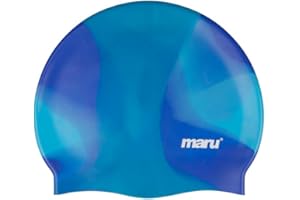 MARU Swimming Hat, 100% Silicone Swim Cap, Unisex Adult Swimming Cap, Lightweight Swimming Caps for Men and Women, Comfortable and Durable Swim Hats Designed in the UK