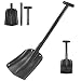 Produktbild Schneeschaufel, 3-teilig zerlegbare Lawinenschaufel T-Grip Leichtes tragbares Gerät Aluminium Schneeschaufel Für Schneit Garten Pflanzen Outdoor Notschaufel (21-32 Zoll)