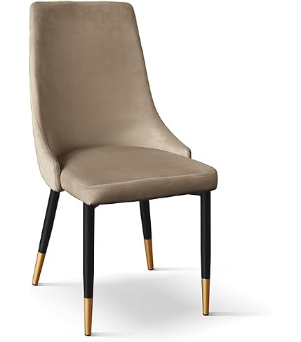 Sedia rivestita in tessuto e similpelle con struttura in color Noce | Maisons du Monde