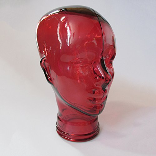 AMP3 Luxury Glass Head Headphones Stand Colour RED