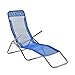 Produktbild [casa.pro]®] Sonnenliege 190cm Blau Gartenliege Strandliege Kippliege Liege Faltbar