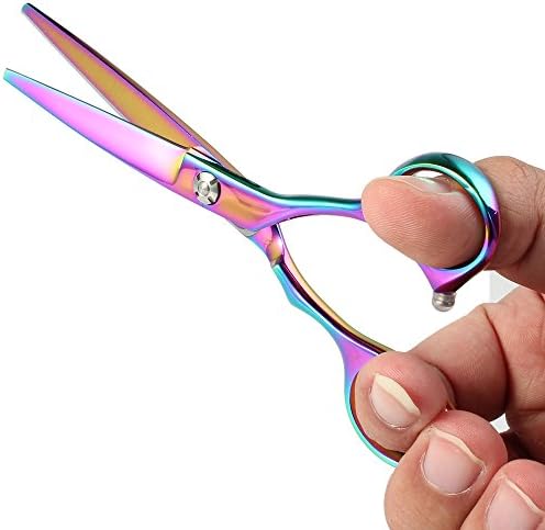 Grooming Scissors OLRICK 5.5 inch 6CR Stainless Steel Professional Pet Shears with Mini Colorful, Used for Dogs and Cats