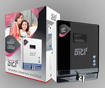 Aqua Digi 10 L RO System with Ro+Alkaline+B12 (Black)