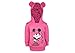 Produktbild Minnie Mouse Langarm Ohren-Kaputzen Pullover T-Shirt aus Baumwolle in GRÖSSE 86 92 98 104 110 116 122 Disney Design für Baby Mädchen oder Kinder in Rosa Pink oder Weiss Farbe Rosa, Größe 122