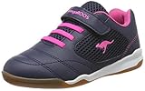 Absatzhöhe: 0 - 3 cm KangaROOS Unisex-Kinder Incourt EV Sneaker, Blau (Dk Navy/Daisy Pink 4204), 33 EU