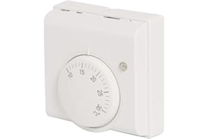 JACKFRU Thermostat d'ambiance, 220 V, climatisation, Chauffage par Le Sol, Thermostat Mural, contrôle de la température ambiante, Thermostat 10 à 30 °C