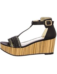 BULLBOXER 144002F2S_BLCKANA - Sandalias de vestir para mujer