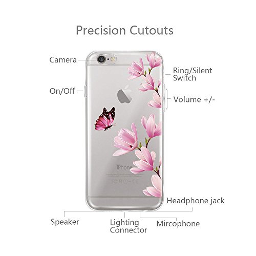 Carcasa iphone 6 6s Qissy   TPU Transparente Funda Cubierta de Silicona de ultra delgado impresi  n de estuche Carcasa Trasera Para Apple iphone 6 6s 4 7 pulgadas