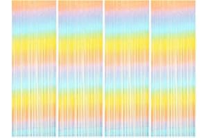 YIIKY Metallische Lametta Vorhänge/Folie Vorhang/Hintergrund Fringe Vorhänge für Geburtstag Hochzeit, DIY Photo Booth Dekorationen, Tür Fenster Hintergrund Hintergrund Foto Requisiten (1x2.5m)